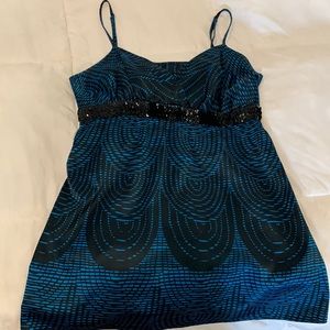 XS black and blue blouse. Used in good conditions.